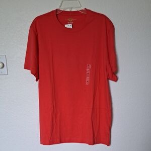 Club Room Men's Short Sleeve Crew Tee - Bright Red
